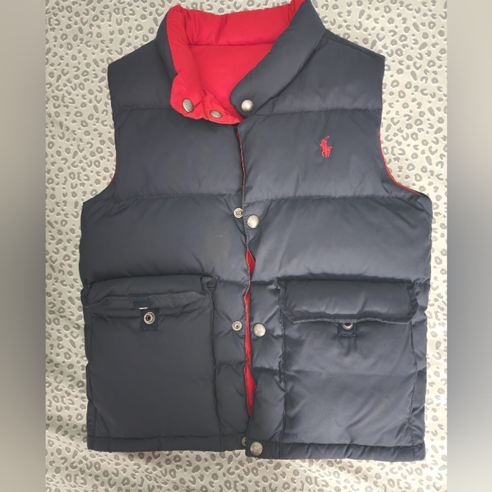 Boys Polo Reversible Puffer Vest